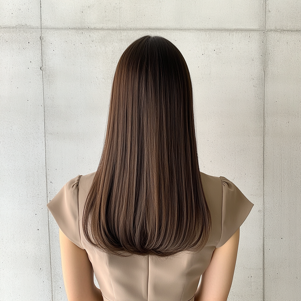 美髪矯正ストレートモデル画像